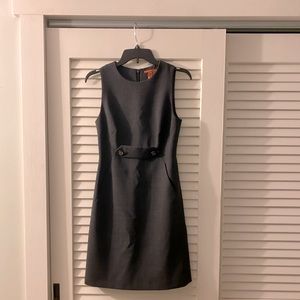 Tory Burch charcoal fitted midi-dress